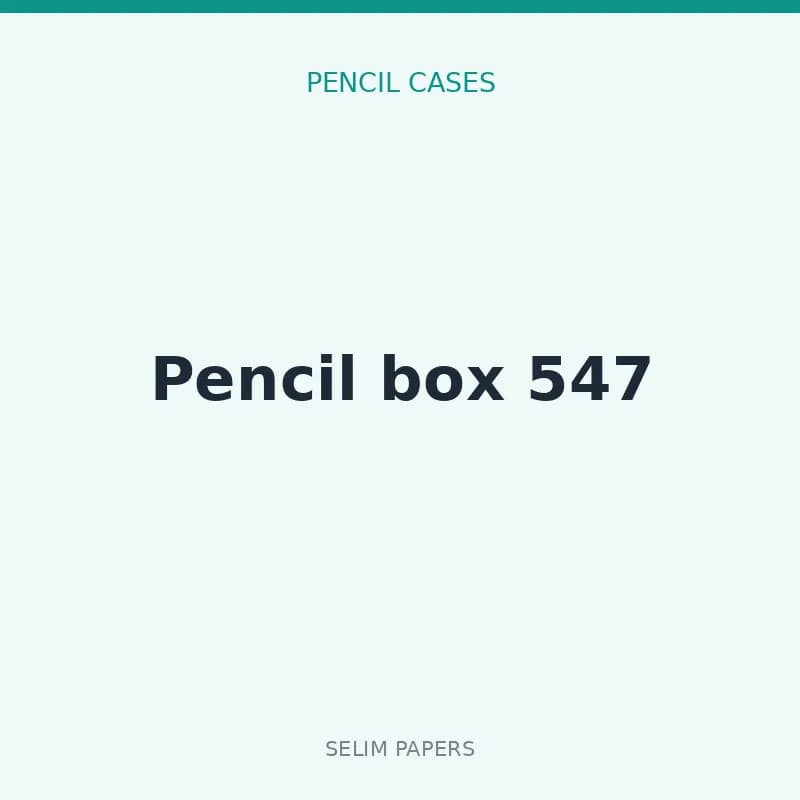 Pencil box 547