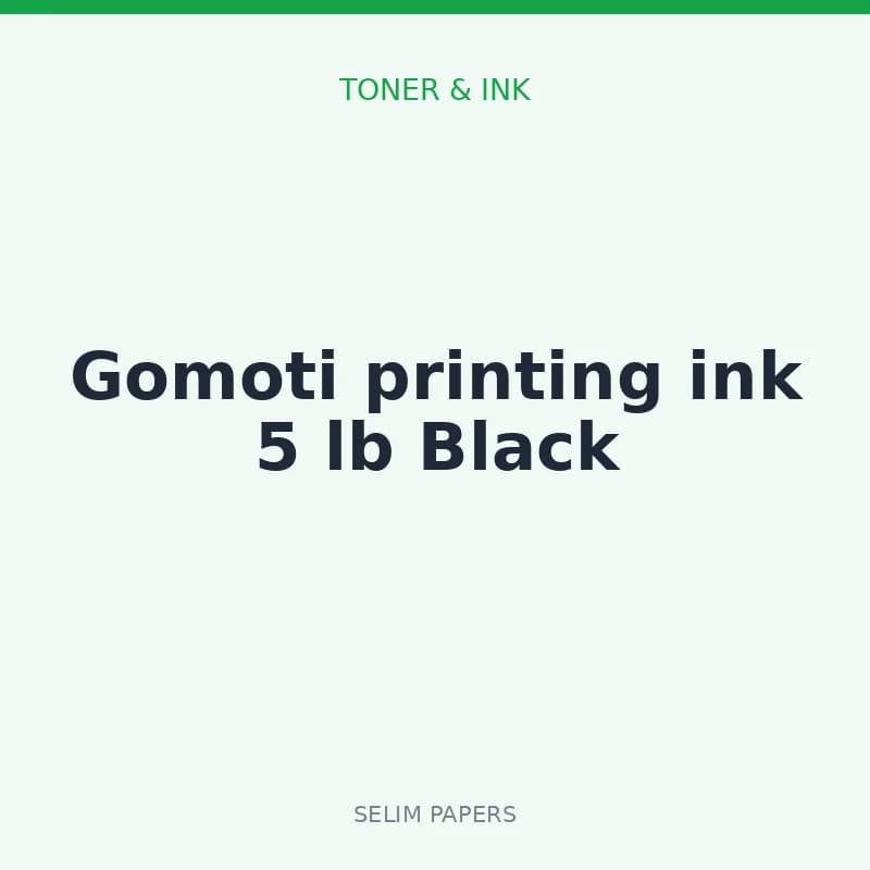 Gomoti printing ink 5 lb Black