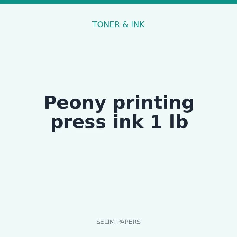 Peony printing press ink 1 lb