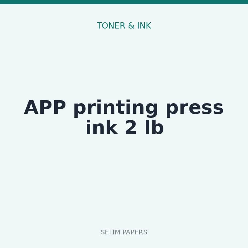 APP printing press ink 2 lb