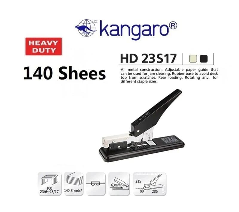 Kangaroo Stapler Machine Heavy Duty 23/17