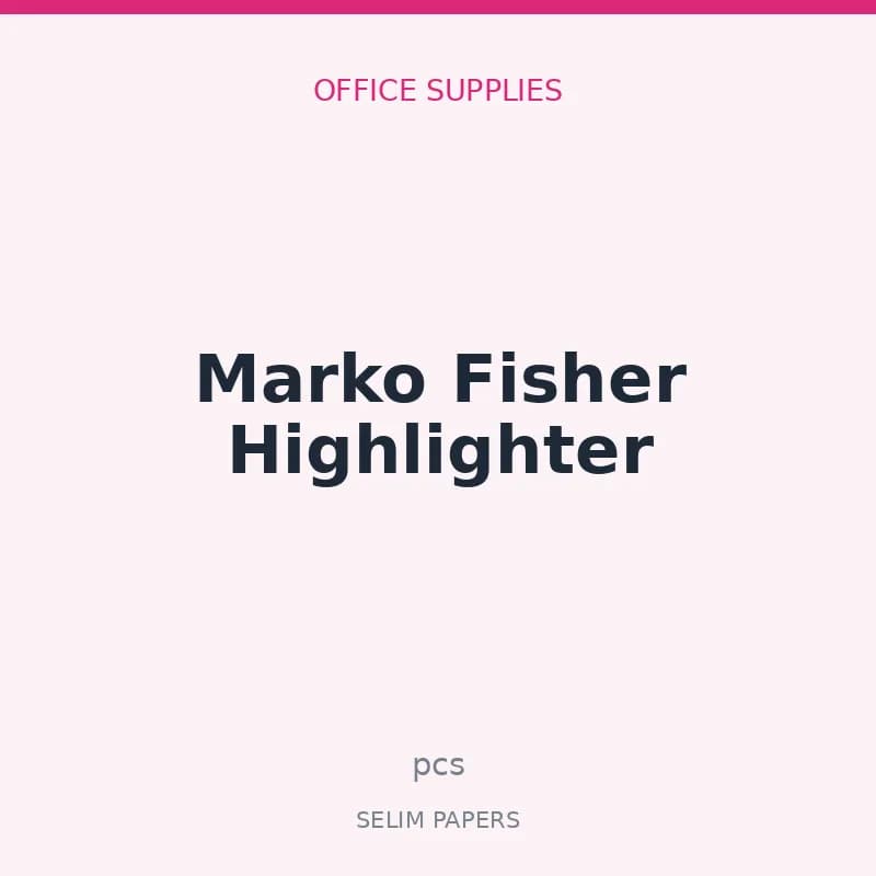Marko Fisher Highlighter