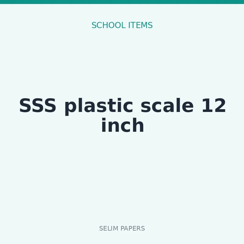 SSS plastic scale 12 inch
