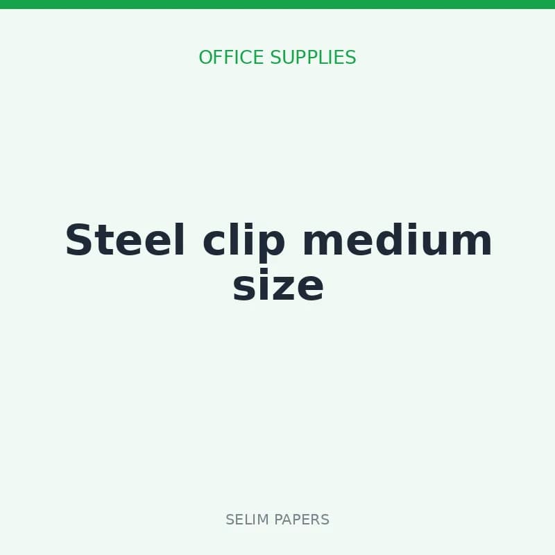 Steel clip medium size