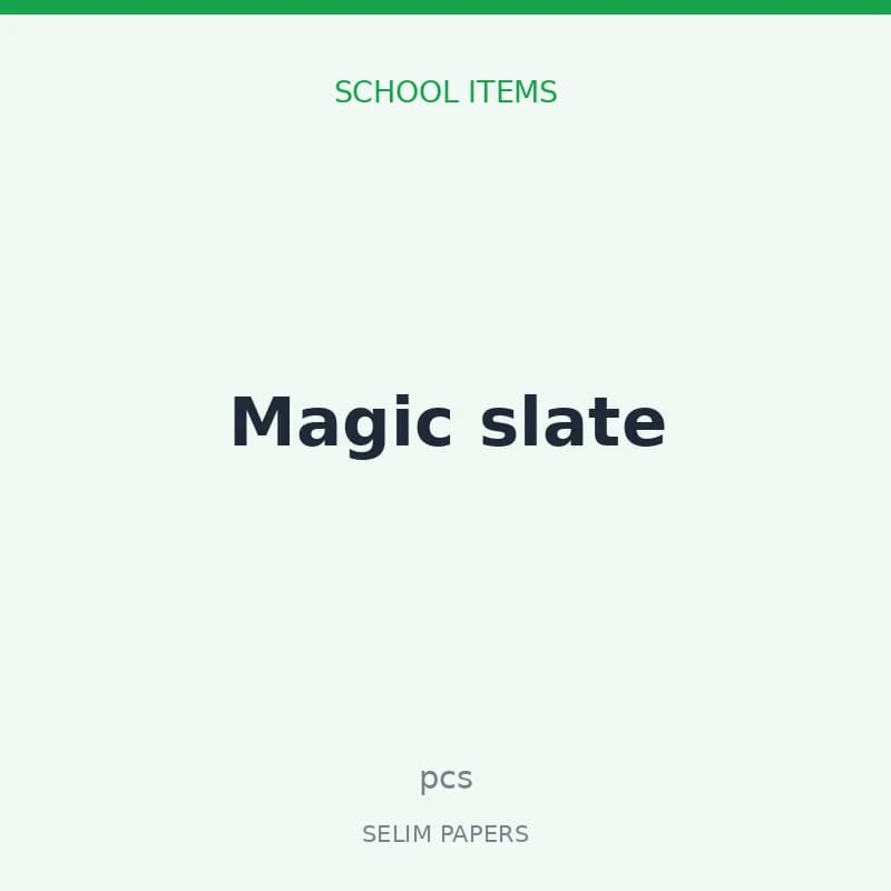 Magic slate
